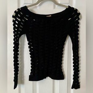 Women’s black long sleeves top x-small